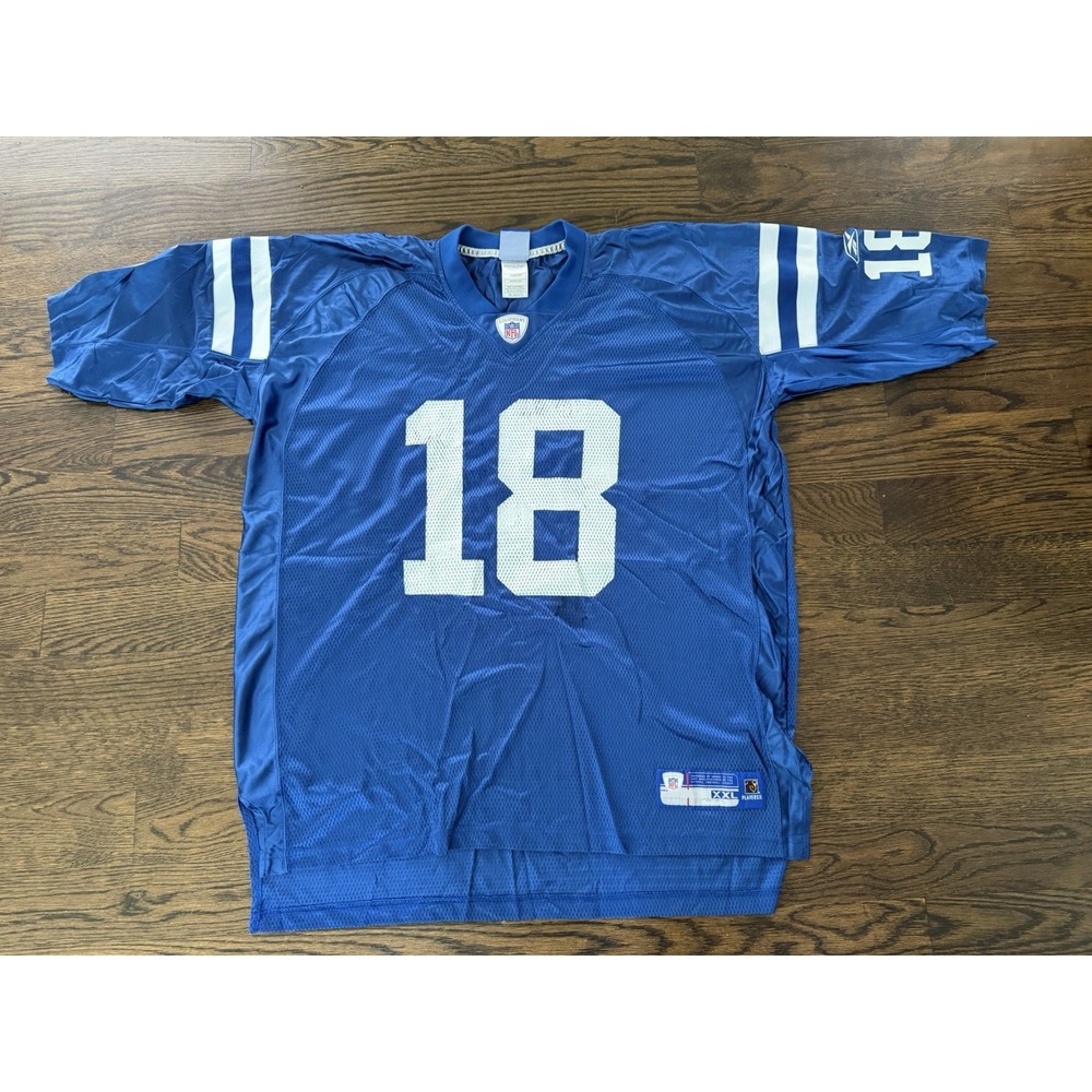 Reebok Peyton Manning Indianapolis Colts NFL Jersey Blue 2XL